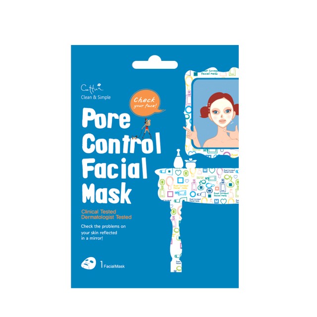 Vican Cettua Clean & Simples Pore Control Facial Mask Μάσκα Πορσώπου για Σύσφιξη των Πόρων 1 Τεμάχιο