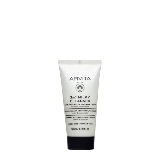 Apivita Mini 3 In 1 Cleansing Milk Face Eyes Γαλάκτωμα Καθαρισμού 3 σε &hellip;