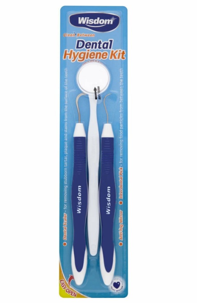 Wisdom Clean Between Dental Hygiene Kit ΣΕΤ Καθαρισμού Δοντιών 3 Τεμάχια