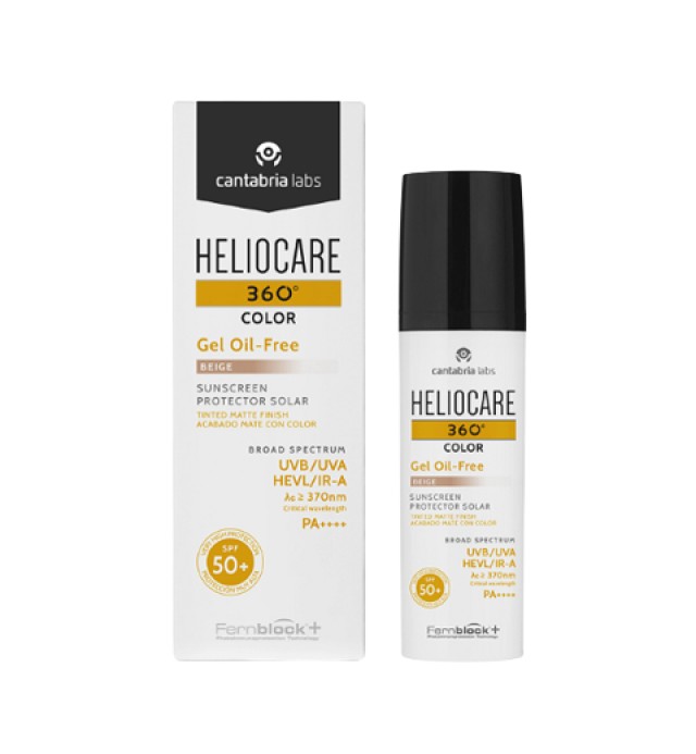 HelioCare 360° Color Gel Oil Free Beige SPF50+ Αντηλιακό Προσώπου με Χ …