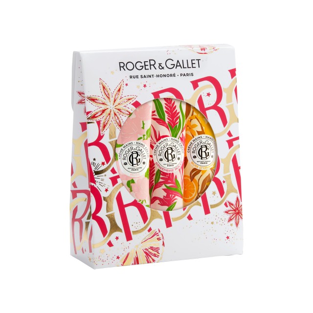 Roger & Gallet PROMO Rose & Gingembre & Bois dOrange Ενυδατικές Κρέμες Χεριών 3x30ml