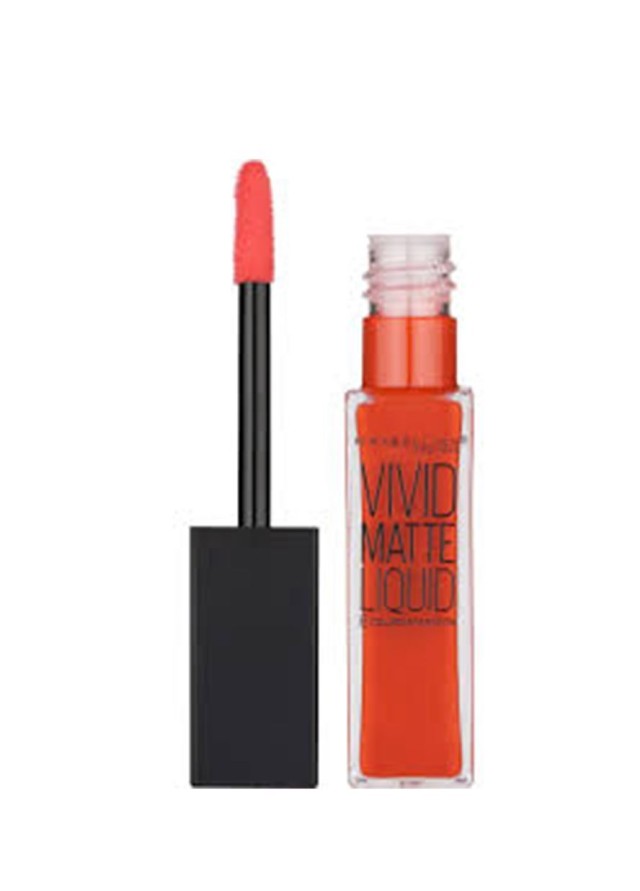 Maybelline Color Sensational Vivid Matte Liquid 25 Orange Shot Lip Gloss 8ml