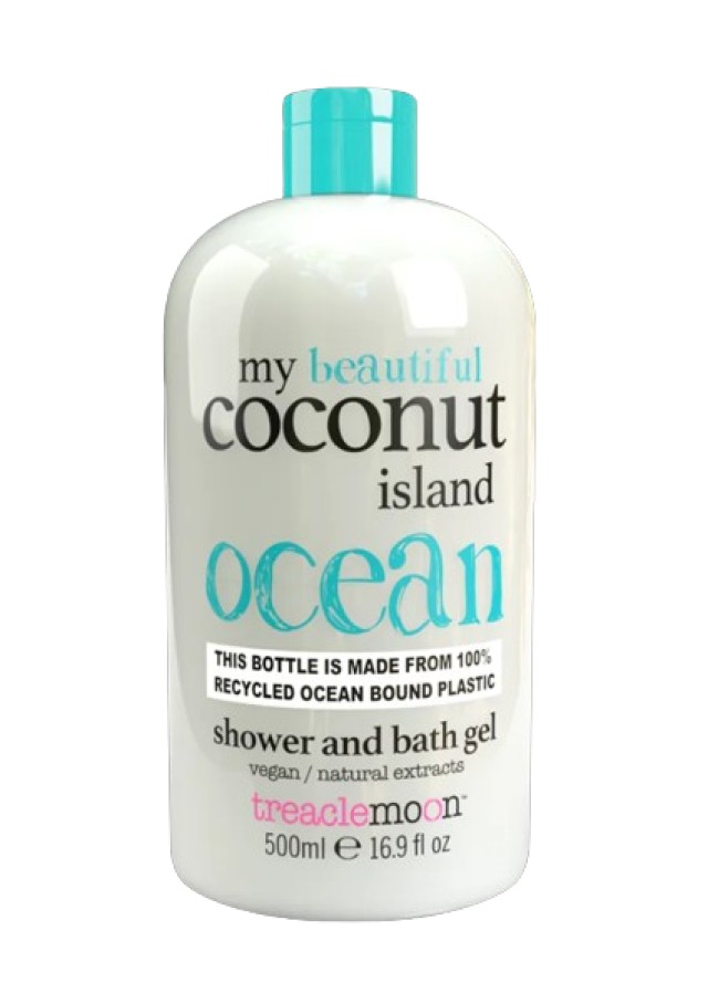 TreacleMoon My Coconut Island Shower & Bath Gel Αναζωογονητικό & Ενυδατικό Αφρόλουτρο Σώματος με Άρωμα Καρύδα 500ml