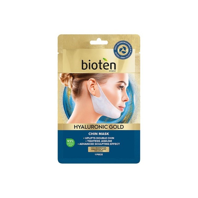 Bioten Hyaluronic Gold Chin Mask Μάσκα Σύσφιξης για το Πηγούνι 1 Τεμάχ …