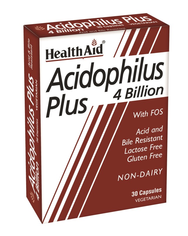 Health Aid Acidophilus Plus Συμπλήρωμα Διατροφής Προβιοτικών 4 δις με …