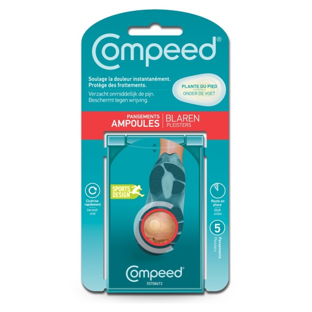 Compeed Blister Underfoot Patches For Blisters Under The Sole 5 Pieces [712052]