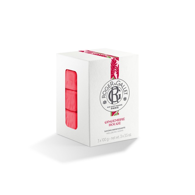 Roger & Gallet Gingembre Rouge Savon Αρωματική Πλάκα Σαπουνιού 3 x 100 &hellip;