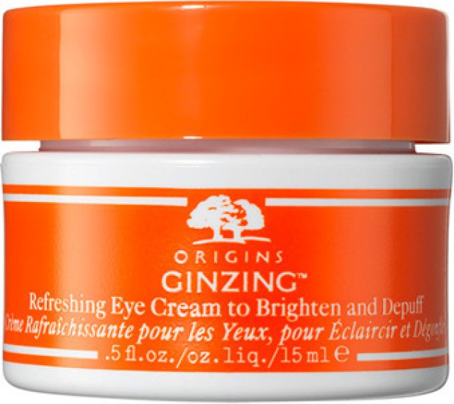 Origins GinZing Refreshing Eye Cream Tinted Warm Κρέμα Ματιών Λάμψης και Αποσυμφόρησης σε Σκούρη Απόχρωση 15ml