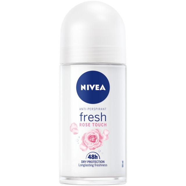 Nivea Fresh Rose Touch Γυναικείο Αποσμητικό Roll on 48ωρης Προστασίας …