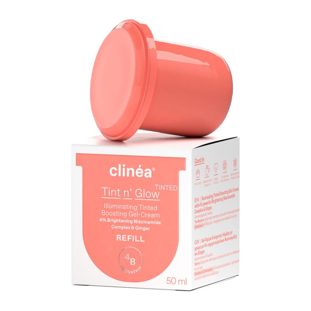 Clinéa Tint n' Glow Face Cream Gel Tinted Refill Κρέμα Ενίσχυσης Λάμψης με Χρώμα 50ml Ανταλλακτικό