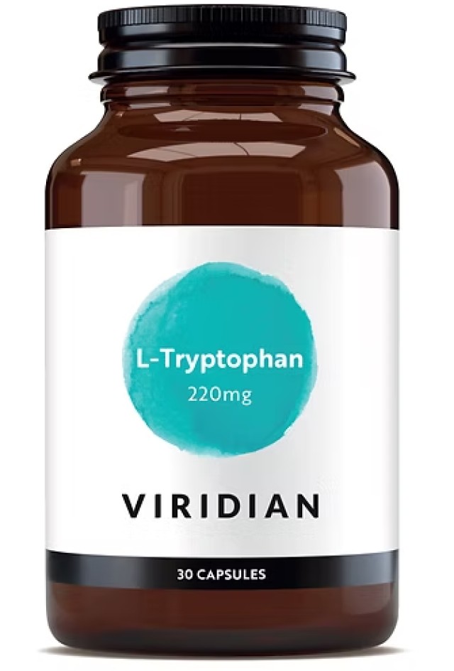 Viridian L-Tryptophan 220mg Αμινοξύ για την Παραγωγή Σεροτονίνης 30 Κά …