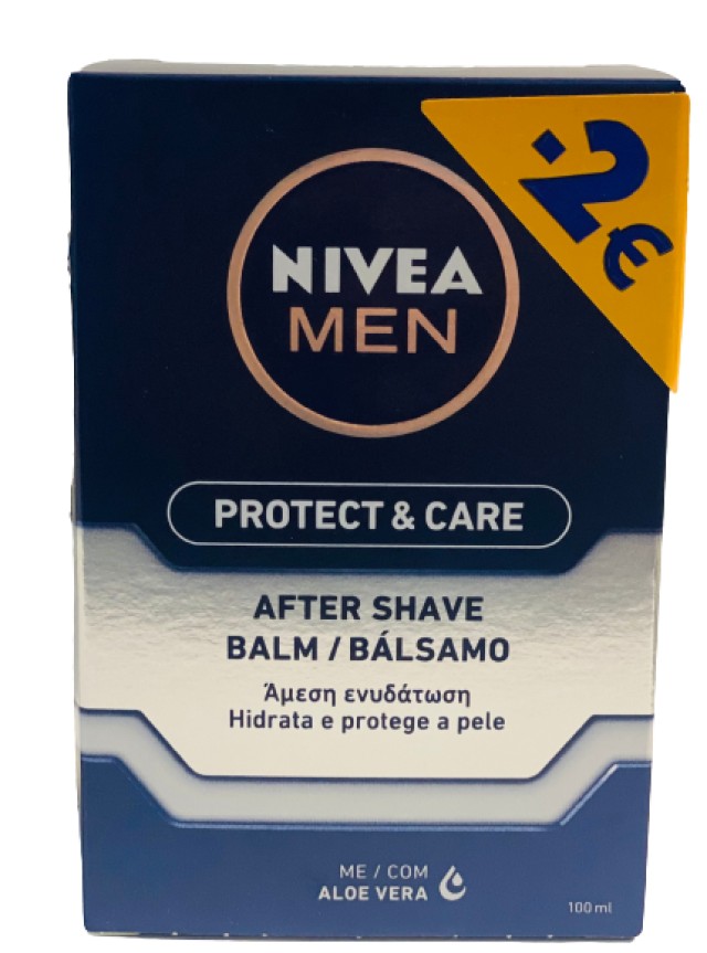 Nivea Men Protect & Care After Shave Ανδρικό Ενυδατικό Balm για Μετά το Ξύρισμα 100ml -2€ Επί της Τιμής