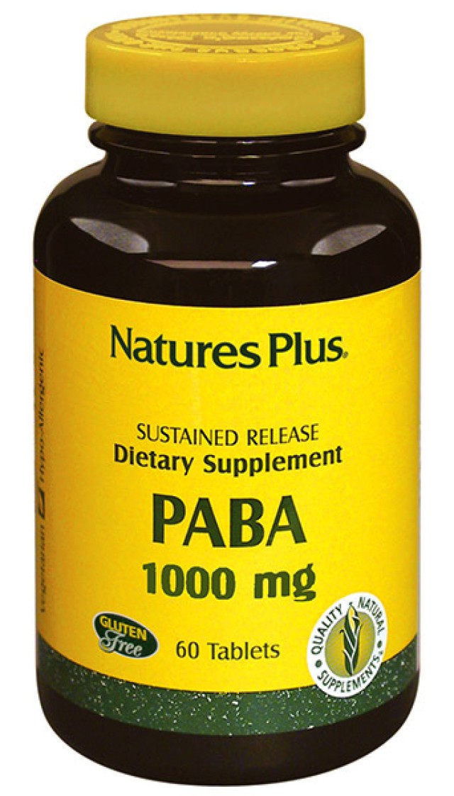 Natures Plus Paba Βιταμίνες 1000mg 60tabs