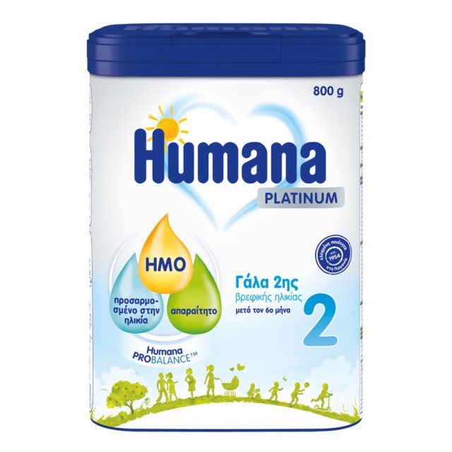 Humana Platinum 2 Γάλα 2ης Βρεφικής Ηλικίας από τον 6ο Μήνα 800gr