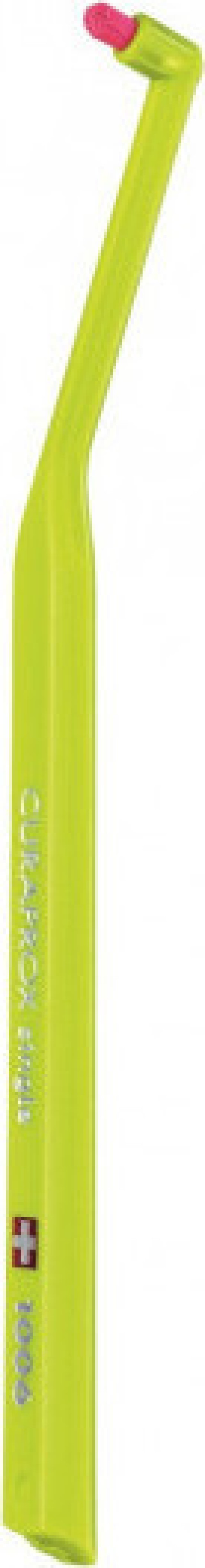 Curaprox CS 1006 Single Ειδική Οδοντόβουρτσα για Σιδεράκια και Εμφυτεύματα Χρώμα:Λαχανί 1 Τεμάχιο