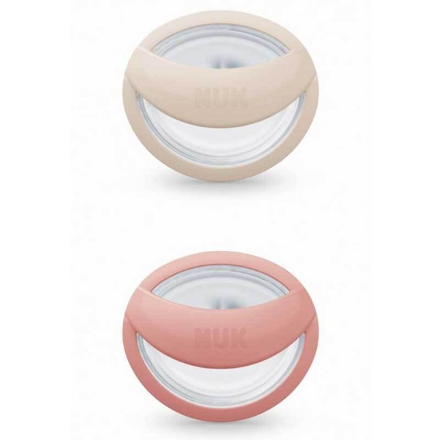 Nuk Perfect Match Πιπίλα Σιλικόνης για 0-6m Πορτοκαλί - Μπεζ με Θήκη 2 &hellip;