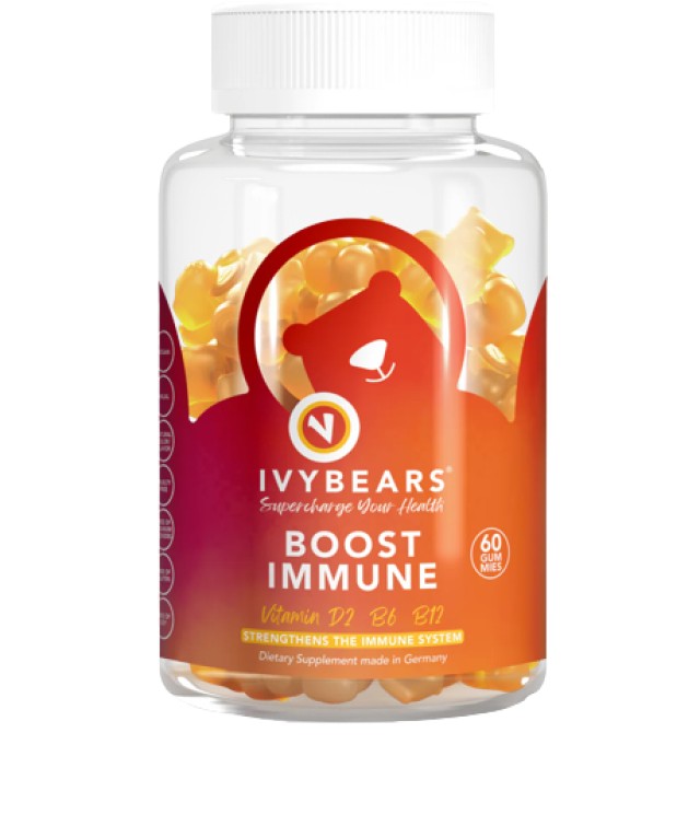 IvyBears Boost Immune Συμπλήρωμα Διατροφής για την Ενίσχυση του Ανοσοποιητικού 60 Ζελεδάκια Αρκουδάκια