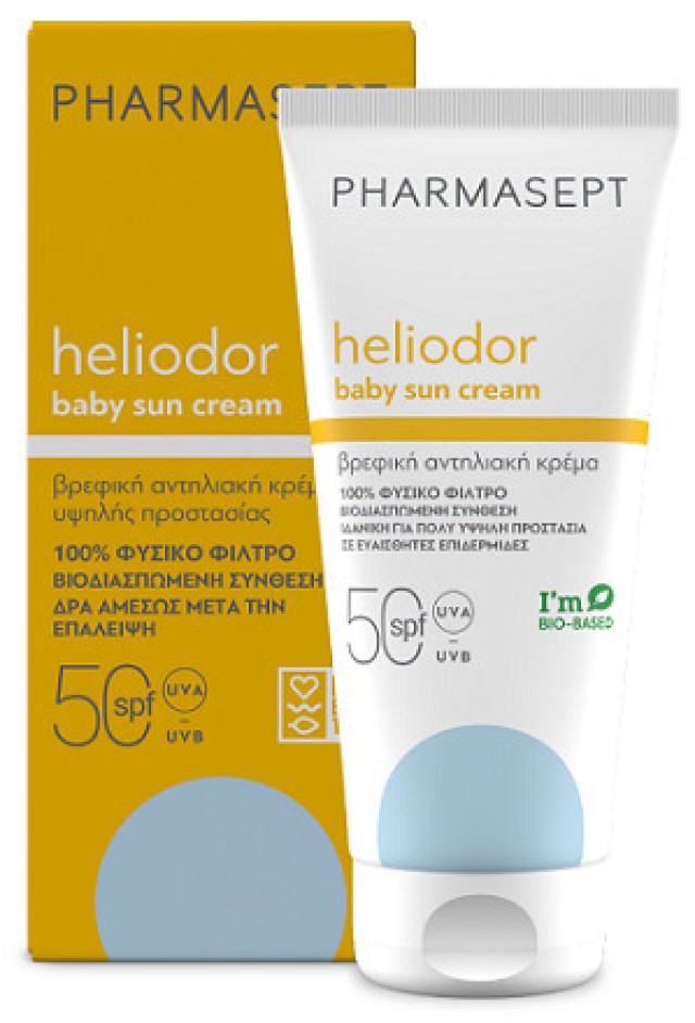 Pharmasept Heliodor Baby Sun Cream SPF50 Βρεφική Αντηλιακή Κρέμα Προσώπου - Σώματος 100ml
