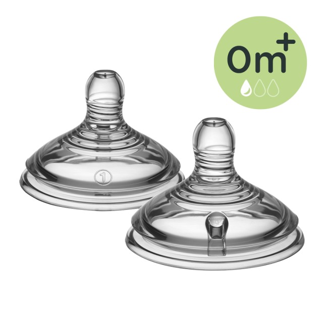 Tommee - Tippee TT CTN Slow Flow Teats Θηλές Σιλικόνης Closer to Natur …
