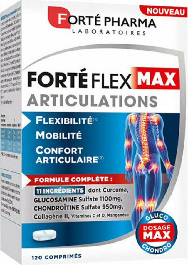 Forte Pharma Forte Flex Max Articulations Συμπλήρωμα Διατροφής για την Καλή Υγεία των Αρθρώσεων 120 Κάψουλες