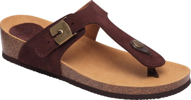 Scholl Gandia 2.0 Dark Brown Ανατομικό Σανδάλι [F274221019]
