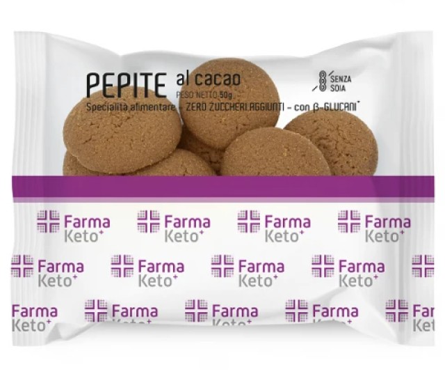Farmaketo+ Pepite Al Cacao KETO Μπισκοτάκια Πρωτεΐνης με Γεύση Κακάο 5 …