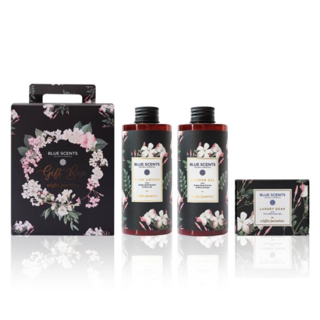 Blue Scents Gift Box Night Jasmine Shower Gel Αφρόλουτρο Σώματος 300ml &hellip;