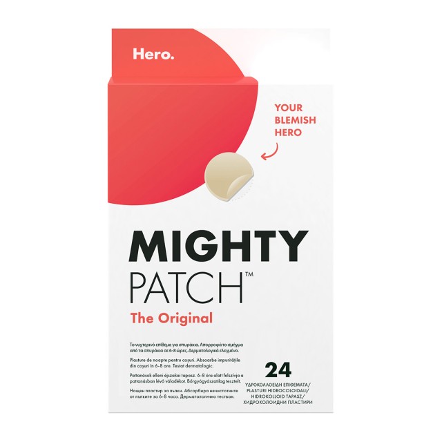 Hero The Original Mighty Patch Επιθέματα για Σπυράκια 24 Τεμάχια Hero The Original Mighty Patch Επιθέματα για Σπυράκια 24 Τεμάχια