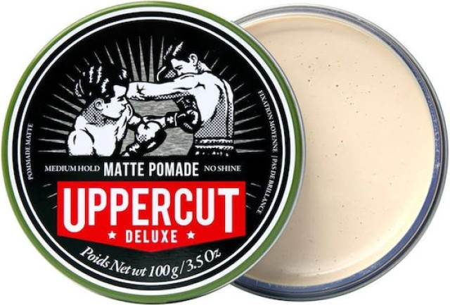 Uppercut Deluxe Matt Pomade Πομάδα Μεσαίου Κρατήματος 100gr