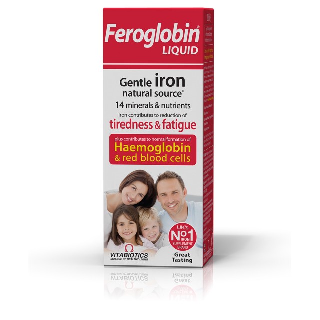 Vitabiotics Feroglobin Iron Liquid Σίδηρος σε Υγρή Μορφή για Ενήλικες … Vitabiotics Feroglobin Iron Liquid Σίδηρος σε Υγρή Μορφή για Ενήλικες …