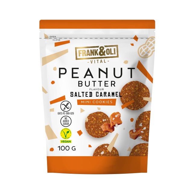 Frank & Oli Mini Cookies Peanut Butter & Salted Caramel Μίνι Μπισκότα &hellip;