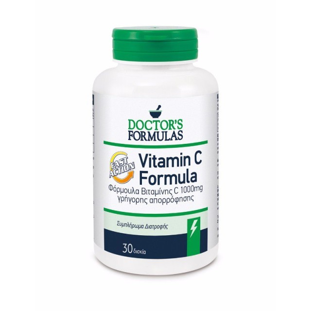 Doctors Formula Vitamin C Formula Fast Action Συμπλήρωμα Διατροφής Βιτ &hellip;