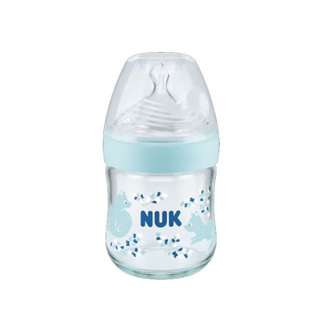 Nuk Nature Sense Even Softer Series για 0-6m+ Γαλάζιο Γυάλινο Μπιμπερό … Nuk Nature Sense Even Softer Series για 0-6m+ Γαλάζιο Γυάλινο Μπιμπερό …