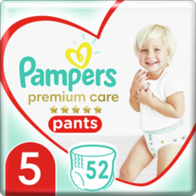 Pampers Premium Care Pants Μέγεθος 5 [12-17kg] 52 Πάνες - Βρακάκι