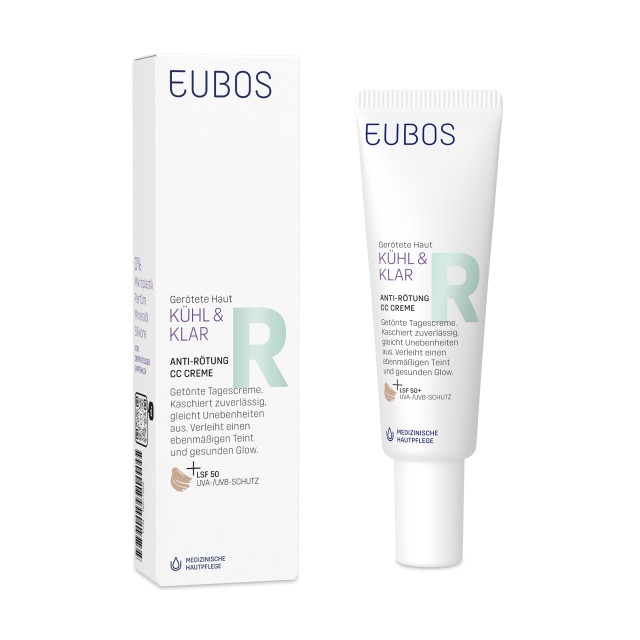 Eubos Cool and Calm Redness Relieving CC Cream SPF50 Καταπραϋντική Κρέμα Προσώπου με Χρώμα για την Ερυθρότητα 30ml Eubos Cool and Calm Redness Relieving CC Cream SPF50 Καταπραϋντική Κρέ …