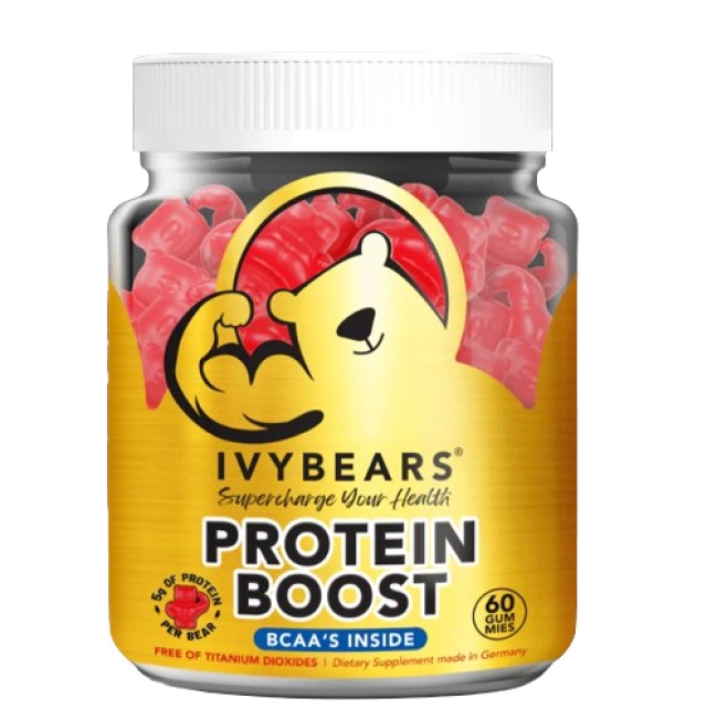 IvyBears Protein Boost Ειδικό Συμπλήρωμα Διατροφής Πρωτεΐνης 60 Ζελεδάκια - Αρκουδάκια