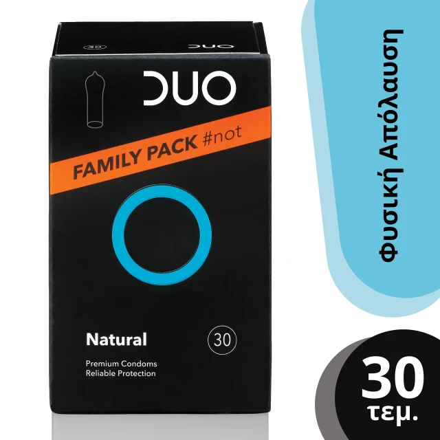 Duo Natural Family Pack Condoms 30 Pieces Duo Natural Family Pack Condoms 30 Pieces
