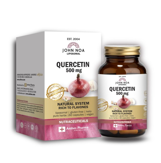 John Noa Liposomal Quercetin 500mg με Αντιοξειδωτική Δράση 60 Κάψουλες