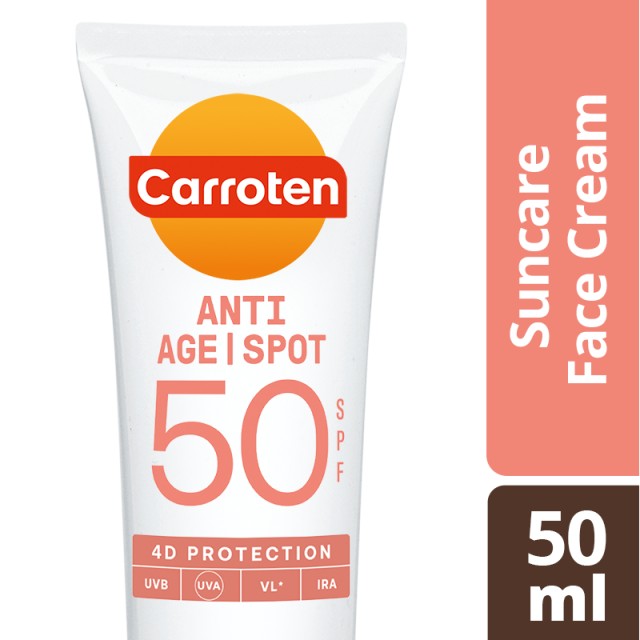 Carroten Anti Age Spot SPF50 Face Cream Αντηλιακή Κρέμα Προσώπου Κατά των Κηλίδων 50ml