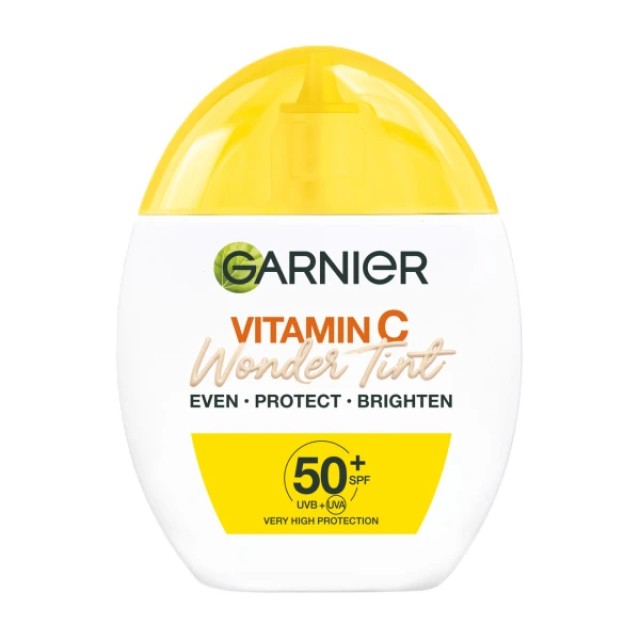Garnier Vitamin C Wonder Tint SPF50+ Ενυδατική Κρέμα με Χρώμα σε … Garnier Vitamin C Wonder Tint SPF50+ Ενυδατική Κρέμα με Χρώμα σε …