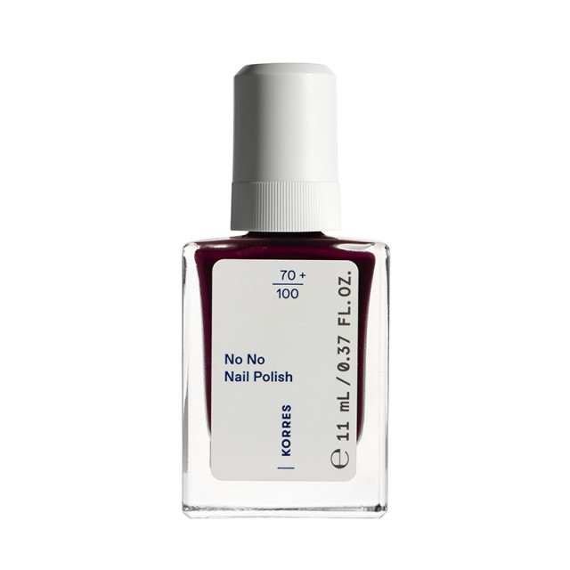 Korres No No Nail Polish 59 Burgundy Red Βερνίκι Νυχιών 11ml