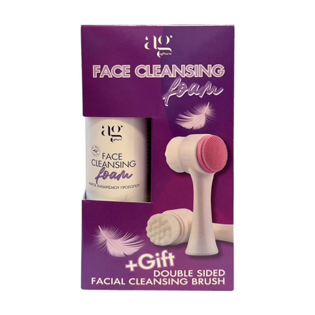 Ag Pharm PROMO Face Cleansing Foam 200ml & ΔΩΡΟ Double Sided Facial Cleansing Brush 1 Τεμάχιο