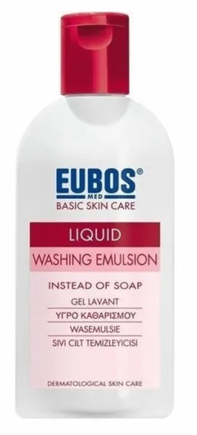 Eubos Basic Red Liquid Washing Emulsion Υγρό Καθαρισμού Προσώπου & Σώματος 200ml