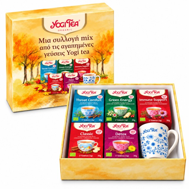 Yogi Tea Πακέτο Μία Συλλογή mix από τις Αγαπημένες Γεύσεις Yogi Tea & … Yogi Tea Πακέτο Μία Συλλογή mix από τις Αγαπημένες Γεύσεις Yogi Tea & …