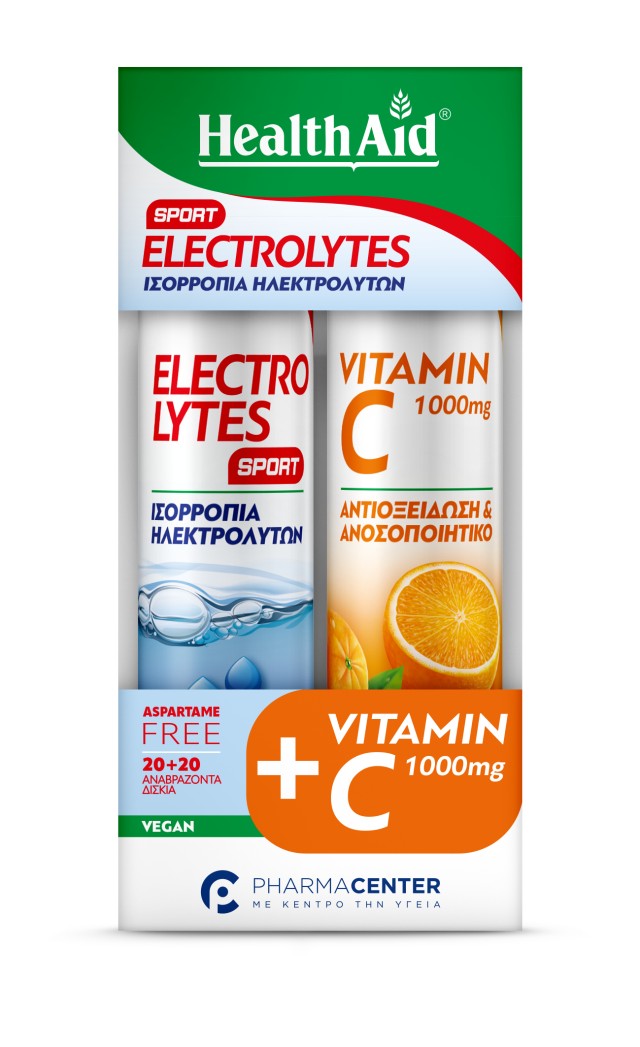 Health Aid PROMO Electrolytes Sport Ισορροπία Ηλεκτρολυτών & Vitamin C &hellip;