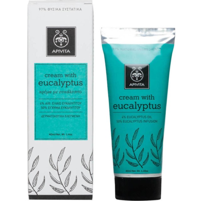 Apivita Κρέμα με Ευκάλυπτο για διευκόλυνση της αναπνοής 40ml