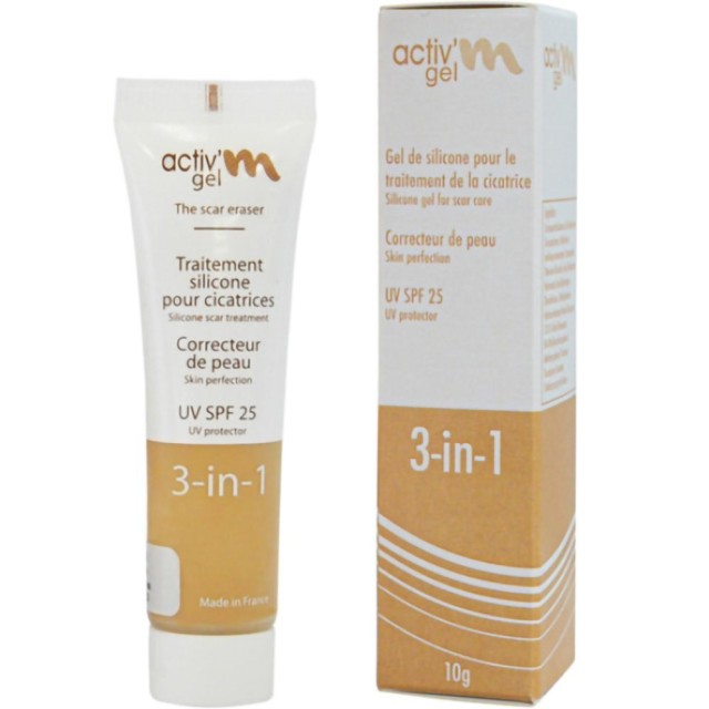 ActivM Scar Gel 3 in 1 SPF25 Αγωγή Gel για την Αντιμετώπιση του Σχηματ …