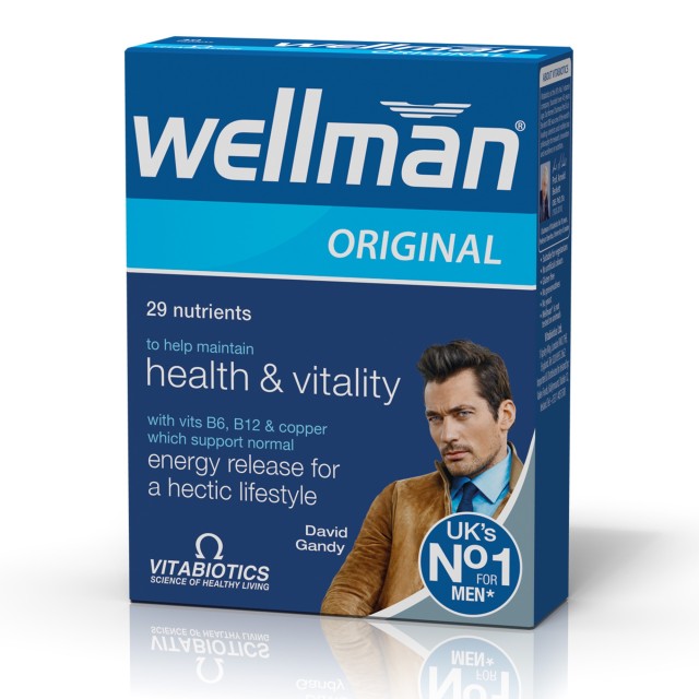 Vitabiotics Wellman Original Πολυβιταμίνη για Άνδρες για την … Vitabiotics Wellman Original Πολυβιταμίνη για Άνδρες για την …