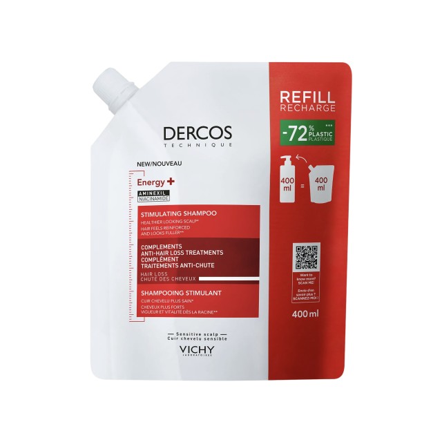 Vichy Dercos Energy+ Refill Δυναμωτικό Σαμπουάν Κατά της Τριχόπτωσης, … Vichy Dercos Energy+ Refill Δυναμωτικό Σαμπουάν Κατά της Τριχόπτωσης, …