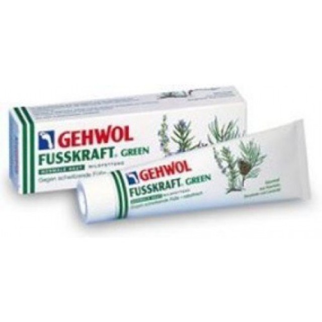GEHWOL FUSSKRAFT Green αντιδρωτική και αναζωογονητική κρέμα ποδιών 75 ml